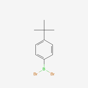 molecular formula C10H13BBr2 B14437705 Dibromo(4-tert-butylphenyl)borane CAS No. 76782-93-9