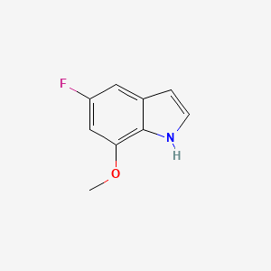 molecular formula C9H8FNO B1443771 5-Fluoro-7-methoxy-1H-indole CAS No. 1227561-74-1