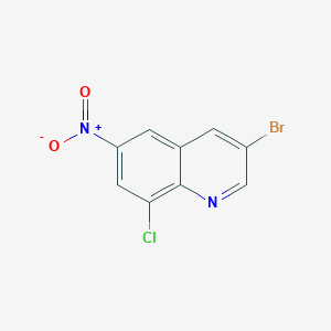 molecular formula C9H4BrClN2O2 B1443773 3-Bromo-8-chloro-6-nitroquinoline CAS No. 860195-74-0