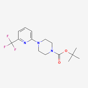 B1443775 tert-Butyl 4-(6-(trifluoromethyl)pyridin-2-yl)piperazine-1-carboxylate CAS No. 1542213-43-3