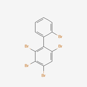 molecular formula C12H5Br5 B14437772 1,1'-Biphenyl, 2,2',3,4,6-pentabromo- CAS No. 77910-04-4