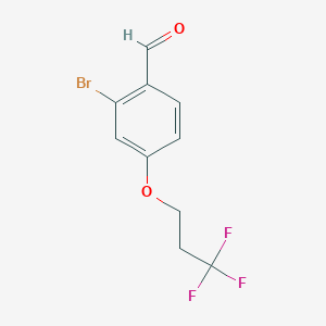 molecular formula C10H8BrF3O2 B1443783 2-Bromo-4-(3,3,3-trifluoropropoxy)benzaldehyde CAS No. 1690937-30-4