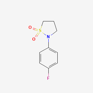 molecular formula C9H10FNO2S B1443790 N-(4-Fluorophenyl)-1,3-propanesultam CAS No. 1225954-11-9