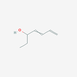 molecular formula C7H12O B14437908 Hepta-4,6-dien-3-ol CAS No. 52276-09-2