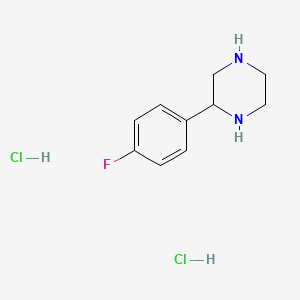 molecular formula C10H15Cl2FN2 B1443791 2-(4-Fluorophenyl)piperazine dihydrochloride CAS No. 65709-34-4