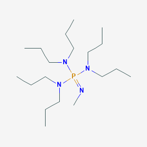 molecular formula C19H45N4P B14437925 N'''-Methyl-N,N,N',N',N'',N''-hexapropylphosphorimidic triamide CAS No. 80189-21-5