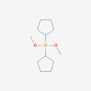 molecular formula C12H24O2Si B144380 Dicyclopentyl(dimethoxy)silane CAS No. 126990-35-0