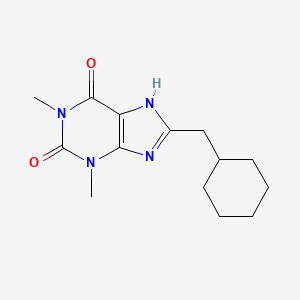 molecular formula C14H20N4O2 B14438002 Theophylline, 8-(cyclohexylmethyl)- CAS No. 74039-70-6