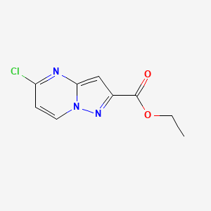 molecular formula C9H8ClN3O2 B1443802 Ethyl 5-chloropyrazolo[1,5-a]pyrimidine-2-carboxylate CAS No. 1363405-21-3