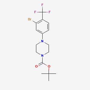 molecular formula C16H20BrF3N2O2 B1443803 tert-Butyl 4-(3-bromo-4-(trifluoromethyl)-phenyl)piperazine-1-carboxylate CAS No. 1707392-12-8