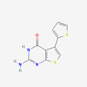molecular formula C10H7N3OS2 B1443808 2-amino-5-(2-thienyl)thieno[2,3-d]pyrimidin-4(3H)-one CAS No. 1216059-62-9