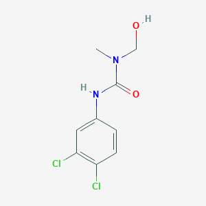 molecular formula C9H10Cl2N2O2 B14438103 N'-(3,4-Dichlorophenyl)-N-(hydroxymethyl)-N-methylurea CAS No. 76409-94-4