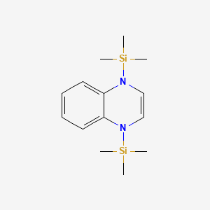 molecular formula C14H24N2Si2 B14438108 Quinoxaline, 1,4-dihydro-1,4-bis(trimethylsilyl)- CAS No. 78279-93-3