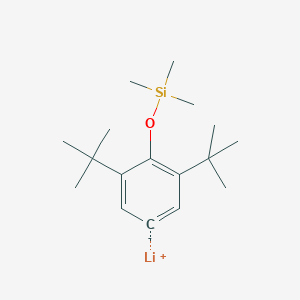 molecular formula C17H29LiOSi B14438128 Lithium, [3,5-bis(1,1-dimethylethyl)-4-[(trimethylsilyl)oxy]phenyl]- CAS No. 79101-69-2