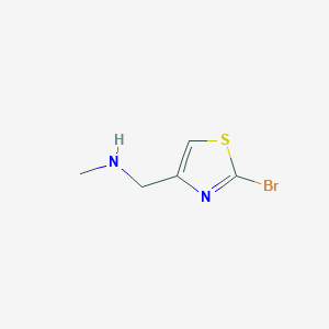 molecular formula C5H7BrN2S B1443815 1-(2-溴噻唑-4-基)-N-甲基甲胺 CAS No. 933692-77-4