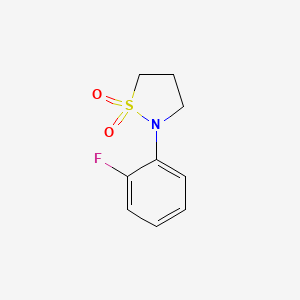 molecular formula C9H10FNO2S B1443817 N-(2-Fluorophenyl)-1,3-propanesultam CAS No. 1226211-16-0