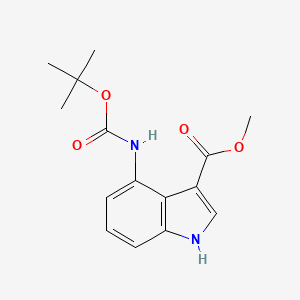 Methyl 4-(tert-butoxycarbonylamino)-1H-indole-3-carboxylate