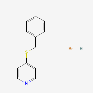 molecular formula C12H12BrNS B14438218 4-Benzylsulfanylpyridine;hydrobromide CAS No. 77148-93-7