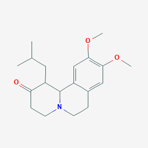 molecular formula C19H27NO3 B1443822 1-Isobutyl-9,10-dimethoxy-3,4,6,7-tetrahydro-1H-pyrido[2,1-a]isoquinolin-2(11bH)-one CAS No. 99672-64-7