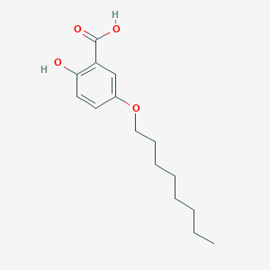 molecular formula C15H22O4 B14438247 Benzoic acid, 2-hydroxy-5-(octyloxy)- CAS No. 79427-90-0