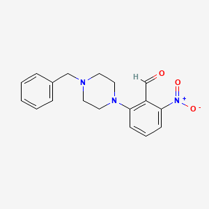 2-(4-Benzylpiperazin-1-yl)-6-nitrobenzaldehyde