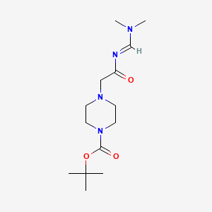tert-butyl 4-(2-{[(1E)-(dimethylamino)methylene]amino}-2-oxoethyl)piperazine-1-carboxylate