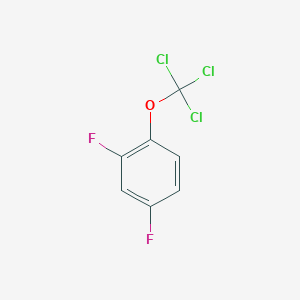 molecular formula C7H3Cl3F2O B1443829 2,4-Difluoro-1-(trichloromethoxy)benzene CAS No. 1404194-49-5