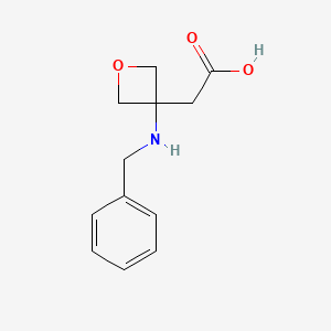 2-(3-(Benzylamino)oxetan-3-yl)acetic acid