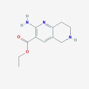 Ethyl 2-amino-5,6,7,8-tetrahydro-1,6-naphthyridine-3-carboxylate
