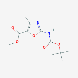 2-tert-Butoxycarbonylamino-4-methyl-oxazole-5-carboxylic acid methyl ester