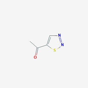 molecular formula C4H4N2OS B144384 1-(1,2,3-Thiadiazol-5-yl)ethanone CAS No. 136918-88-2