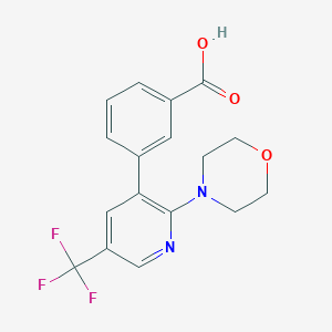 3-(2-Morpholin-4-yl-5-trifluoromethyl-pyridin-3-yl)-benzoic acid