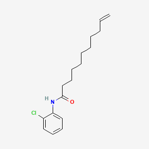 molecular formula C17H24ClNO B14438455 10-Undecenamide, N-(2-chlorophenyl)- CAS No. 76691-44-6