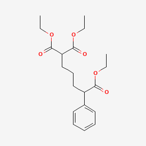 molecular formula C20H28O6 B14438468 Triethyl 5-phenylpentane-1,1,5-tricarboxylate CAS No. 79333-24-7