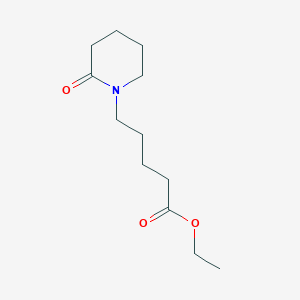 molecular formula C12H21NO3 B14438471 Ethyl 5-(2-oxopiperidin-1-YL)pentanoate CAS No. 75866-46-5