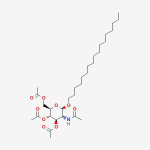 molecular formula C31H55NO9 B1443851 Heptadecyl 2-acetamido-3,4,6-tri-O-acetyl-2-deoxy-b-D-glucopyranoside CAS No. 262856-89-3