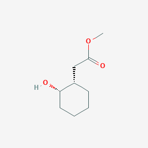 molecular formula C9H16O3 B14438532 Methyl [(1S,2S)-2-hydroxycyclohexyl]acetate CAS No. 78002-67-2