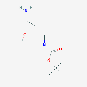 3-(2-Amino-ethyl)-3-hydroxy-azetidine-1-carboxylic acid tert-butyl ester