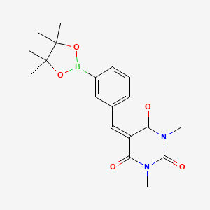 1,3-Dimethyl-5-[3-(4,4,5,5-tetramethyl-[1,3,2]dioxaborolan-2-yl)-benzylidene]-pyrimidine-2,4,6-trione