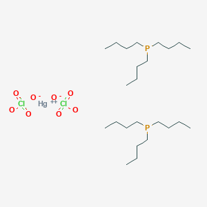 molecular formula C24H54Cl2HgO8P2 B14438566 Mercury(2+);tributylphosphane;diperchlorate CAS No. 77438-58-5