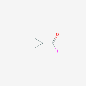 molecular formula C4H5IO B14438577 Cyclopropanecarbonyl iodide CAS No. 79929-34-3