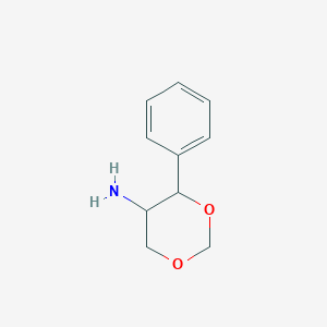 molecular formula C10H13NO2 B14438585 4-Phenyl-1,3-dioxan-5-amine CAS No. 78021-92-8