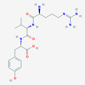 molecular formula C20H32N6O5 B14438625 Arg-Val-Tyr CAS No. 76509-57-4