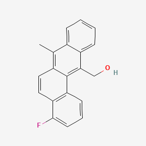 molecular formula C20H15FO B14438646 Benz(a)anthracene-12-methanol, 4-fluoro-7-methyl- CAS No. 78971-90-1
