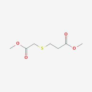 molecular formula C7H12O4S B144387 丙酸，3-[(2-甲氧基-2-氧代乙基)硫代]，甲酯 CAS No. 7400-45-5