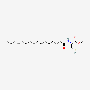 molecular formula C20H39NO3S B14438745 N-Palmitoylcysteine alpha-methyl ester CAS No. 73793-95-0