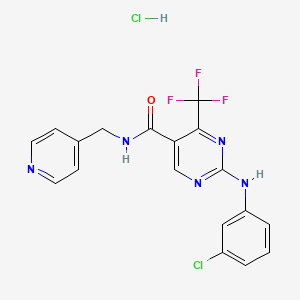 molecular formula C18H14Cl2F3N5O B1443875 GW 833972A CAS No. 1092502-33-4
