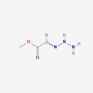 molecular formula C3H7N3O2 B14438762 Methyl (triazan-1-ylidene)acetate CAS No. 75075-51-3