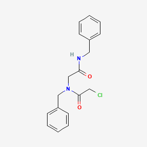 molecular formula C18H19ClN2O2 B1443878 N-Benzyl-N-[2-(benzylamino)-2-oxoethyl]-2-chloroacetamide CAS No. 1391051-79-8