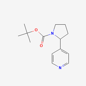 molecular formula C14H20N2O2 B1443882 tert-Butyl 2-(pyridin-4-yl)pyrrolidine-1-carboxylate CAS No. 1352523-17-1